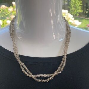 Sterling Smoky Quartz Necklace
